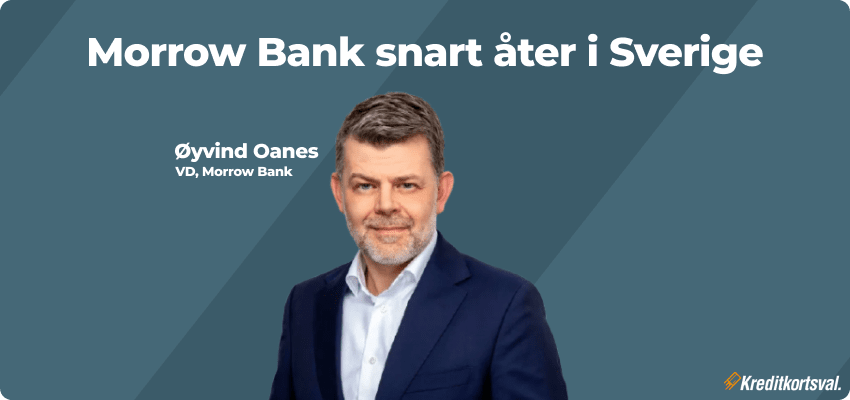 Morrow Bank tillbaka i Sverige