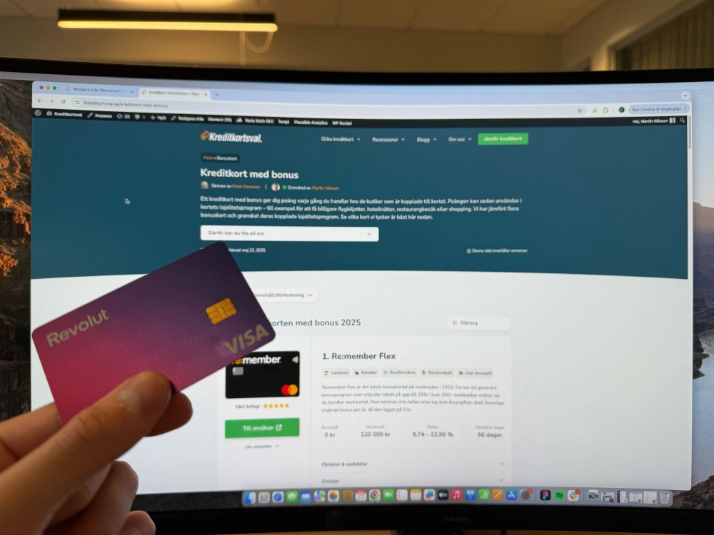 Revolut Plus bonuskort debet